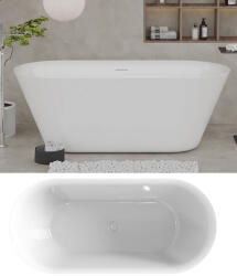 Niagara Wellness LILY fényes fehér szabadonálló kád 167×76cm