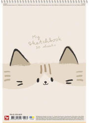 Shkolyaryk Publishing House Vázlatfüzet, spirál, A4, 120 g, 30 lap, SHKOLYARYK "My Scetchbook", vegyes (SB308039) - tintasziget