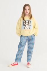 Bobo Choses gyerek pamut nadrág New Hairline - kék 123/134