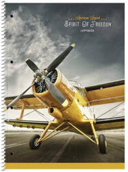 Shkolyaryk Publishing House Spirálfüzet, A4+, vonalas, 80 lap, SHKOLYARYK "Spirit of Freedom", vegyes (SB806710L) - tintasziget