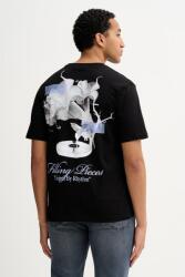 Filling Pieces pamut póló Grammophone - fekete L