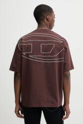 Diesel pamut póló T-BOGGY-MEGOVAL-D - barna XXL