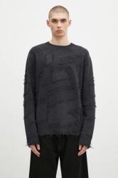 A-cold-wall* gyapjú pulóver Frontage Knit Crewneck - fekete M