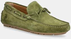 U. S. Polo Assn U. S. Polo Assn. velúr mokaszin PABLO001M/5S1 - zöld Férfi 41
