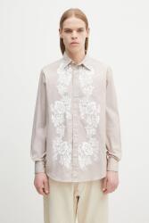 Aries pamut ing Lace Overprinted Poplin Shirt - bézs XL