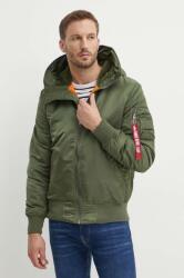 Alpha Industries rövid kabát MA-1 Hooded - zöld M