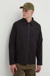 A-cold-wall* pamut kabát Zip Overshirt - fekete S