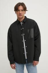 Purple Brand rövid kabát SNAP FRONT SHIRT JACKET - fekete L