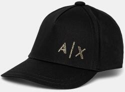 Armani Exchange pamut baseball sapka - fekete Univerzális méret - answear - 15 990 Ft