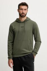 Giorgio Armani kapucnis melegítőfelső férfi pamut elasztánnal - zöld S - answear - 27 990 Ft