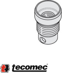 Tecomec K00401051 adapter damilfejhez - M12x1, 25 LH F balos belső menetes (K00401051)
