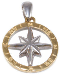 Ékszershop Bicolor iránytű arany medál (1329838)