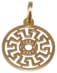 Ékszershop Görög mintás kerek arany medál (1329329)