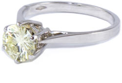 Ékszershop Fehérarany szoliter gyémánt gyűrű (1331118)
