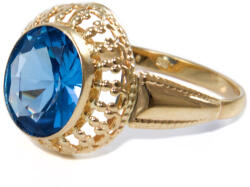 Ékszershop Kék köves galériás arany gyűrű (1333786)