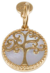 Ékszershop Gyöngyházas életfa arany medál (1334492)