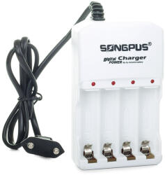 Verk Group AA és AAA akkumulátorokhoz való fehér gyorstöltő (02015)