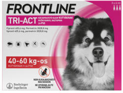 Frontline Tri-Act Cu picurare soluție pentru câini 40-60 kg 3X