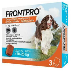 FRONTPRO Comprimat masticabil pentru câini M 10-25 kg 3x68 mg