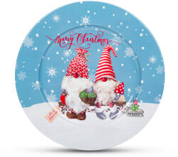 Family Collection Karácsonyi tálca - fém - manós - 33 cm (58555A) - muszakiwebbolt