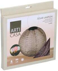 EDCO ArtiCasa napelemes fénynyomat mintás Party LED-es Lampion, 25 cm, barna színű, 1 db (871125224449)