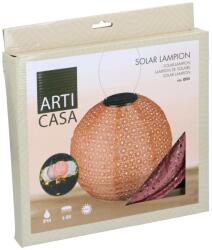 EDCO ArtiCasa napelemes fénynyomat mintás Party LED-es Lampion, 25 cm, terracotta színű, 1 db (871125224449)