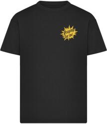 Mr. Tee Renaissance Madonna Print Oversize Tee black