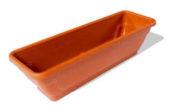 ENGER műanyag virágláda/balkonláda alátéttel, 100 cm, szürke (6421937020444-szürke)