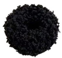 Hair Power plüss hajgumi, fekete - hajvarazs