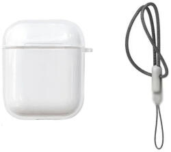 FixPremium Silicon Caz pentru AirPods 1 si 2, Transparent