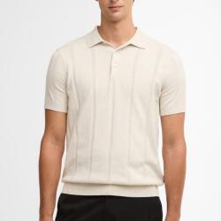 Barbour Wellburn Knitted Polo Shirt - Oatmeal - XL