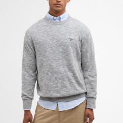 Barbour Flaxby Linen Blend Crew Neck - Navy - XXL