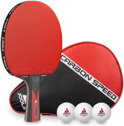 JOOLA Pingpongütő szett tokkal és 3 labdával - JOOLA CARBON SPEED (54193) - sportsarok