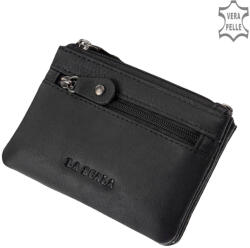 La Scala SE302 fekete fekete bőr kulcstartó