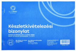 Bluering Készletkivételezési bizonylat anyag kivét A5 25x4lapos fekvő 12-114/V. 8 tételes Bluering® - papirx