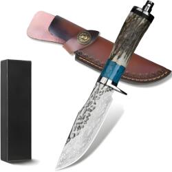 HARAHU Damaszkusz kültéri kés FB - 39489 - Barna / Kék / Typ2 KP39489