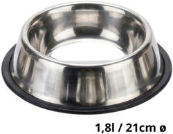  Fém csúszásgátlós etetőtál 21 cm átmérő (1, 8 l)