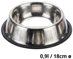  Fém csúszásgátlós etetőtál 18 cm átmérő (0, 9 l)