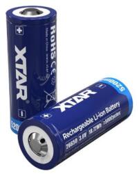 XTAR 26650 Li-ion akku védelemmel, 5200mAh