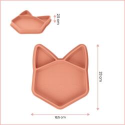 Babymoov Placă din silicon ISY'PLATE Fox (A005206) Set pentru masa bebelusi