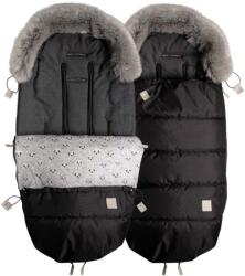 BEZTROSKA Husă de picioare Beztroska cu blană 100 cm neagră (BTK22C)