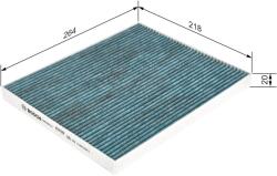 Bosch szűrő, utastér levegő BOSCH 0 986 628 514 for OPEL, FIAT, CITROËN, PEUGEOT, … (0 986 628 514)