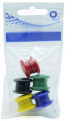  Bluering Mágnes 20mm, 10 db-os 5 féle vegyes színek Bluering® - vegyesbolt