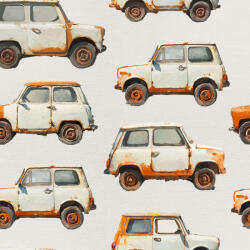 Takoy Szabadidő anyag/ futter Takoy 150cm nem fehérített rozsdás autók