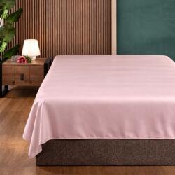 First Choice® Cearceaf pat dublu 240x260 cm, bumbac satinat premium, Roz Pudra