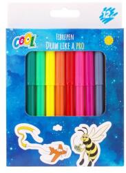 Victoria Filctoll készlet, 2 mm, COOL BY VICTORIA, 12 különböző szín (ISCWM12G) - papir25