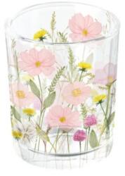 Ambiente Pastel flowers pink üveg mécsestartó