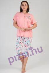 Vienetta Extra méretű halásznadrágos gombos női pizsama (NPI8907 2XL)