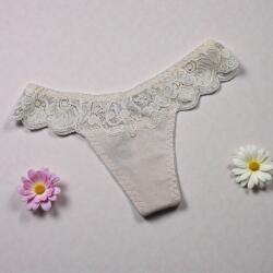 Lemila Női elegáns csipke pamut tanga XL, Test 112698