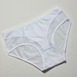 Lemila Széles oldalú tüllbetétes női bugyi Fehér, 2XL 112746